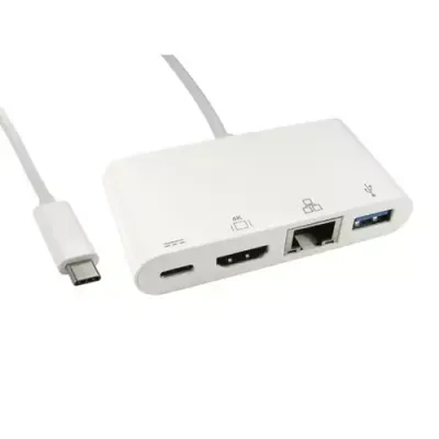 Cables Direct USB3C-HDMI-COMBO USB 3.2 Gen 1 (3.1 Gen 1) Type-C White - Thumbnail 2