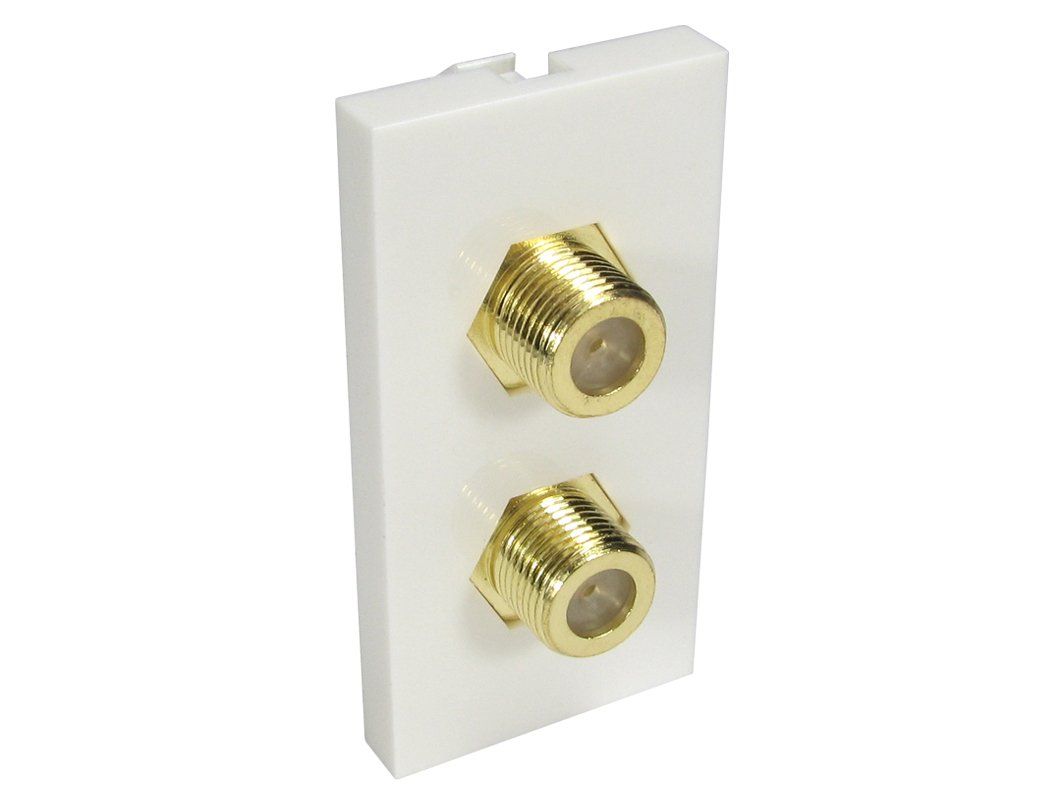Cables Direct AV-MOD2FCONN socket-outlet 2 x TV White - Image 1