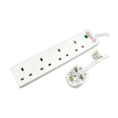 Target RB-02M04SPD power extension 2 m 4 AC outlet(s) Indoor White - Thumbnail 2
