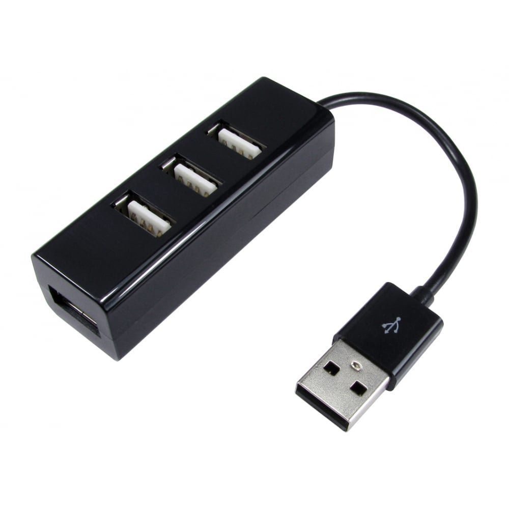 Cables Direct NLUSB2-205K interface hub USB 2.0 480 Mbit/s Black - Image 1