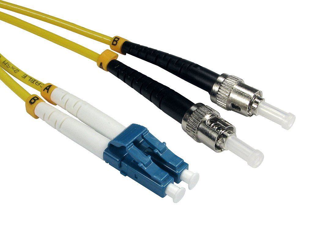 Cables Direct FB2S-LCST-010Y InfiniBand/fibre optic cable 1 m 2x LC 2x ST Yellow - Image 1