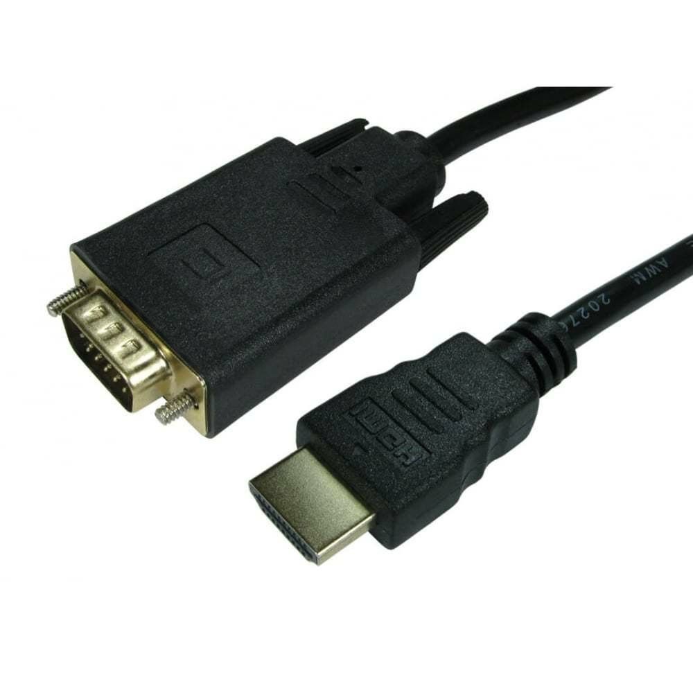 Cables Direct 77HDMI-VGCAB011 video cable adapter 1 m HDMI VGA (D-Sub) Black - Image 1