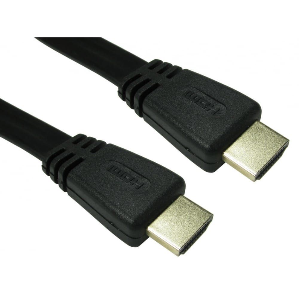 Cables Direct CDLHDFLAT-02K HDMI cable 2 m HDMI Type A (Standard) Black - Image 1