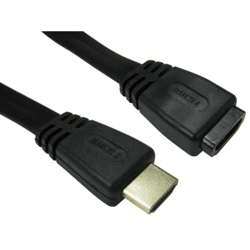 Cables Direct CDLHDFLAT-MF03K HDMI cable 3 m HDMI Type A (Standard) Black - Image 1