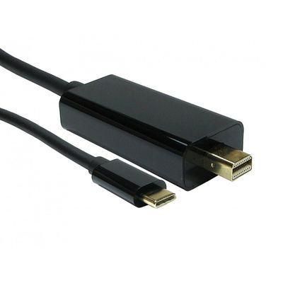 Cables Direct USB C to MDP 4K @ 60HZ 2 m USB Type-C Mini DisplayPort Black
