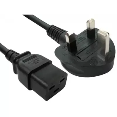 Cables Direct RB-293WH power cable Black 2 m Power plug type G C19 cou - Thumbnail 2
