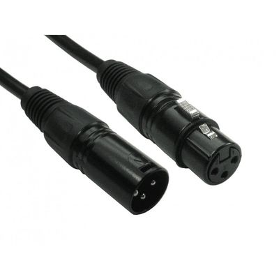 Cables Direct 5M 3PIN XLR M-F CAB BLK B/Q20 audio cable XLR (3-pin) Bl