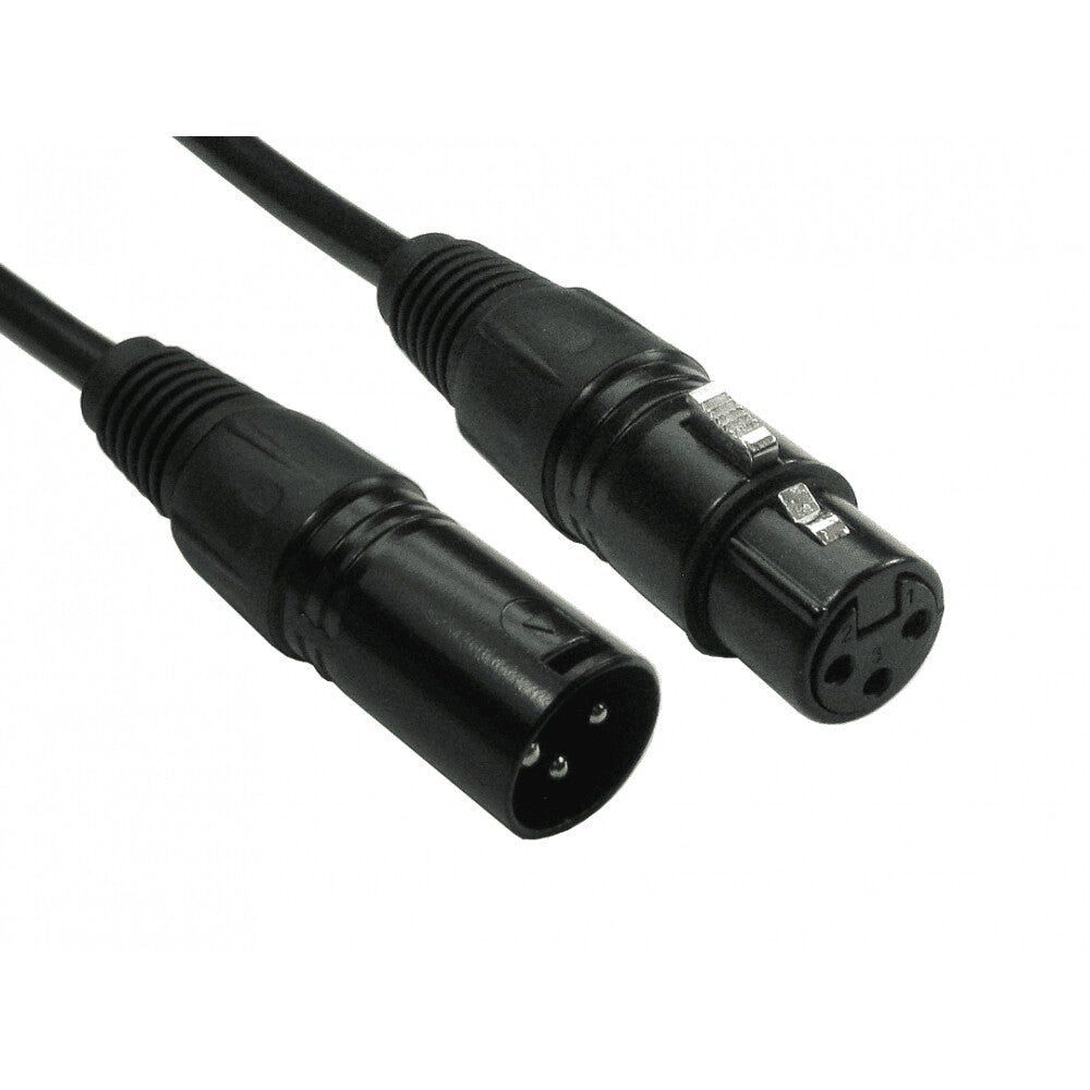 CDL 6m 3 Pin XLR M to F Blk C - Image 1