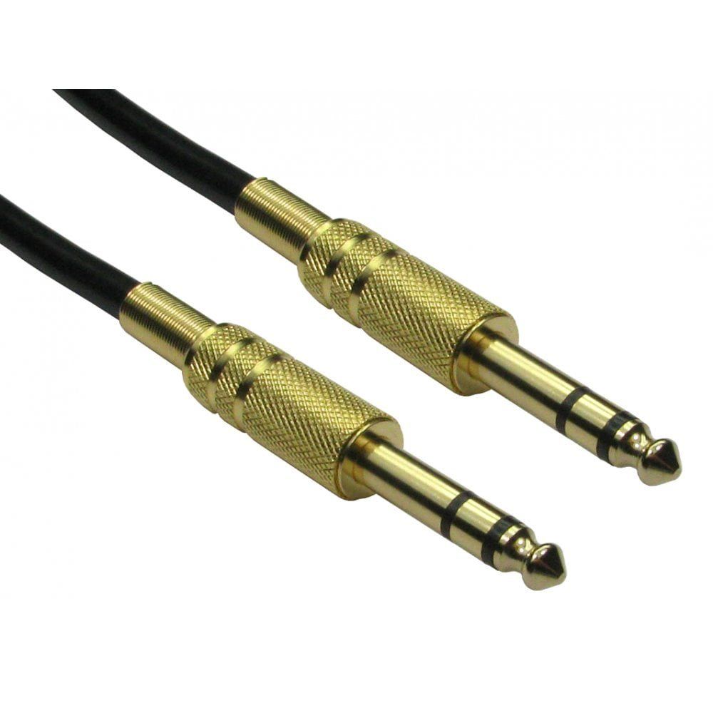 Cables Direct 4635-010GD audio cable 1 m 6.35mm Black, Gold - Image 1
