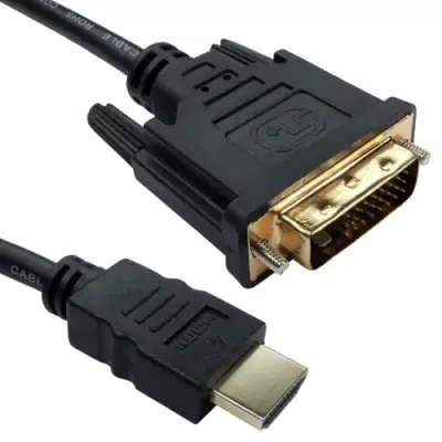 Cables Direct 99DVHD-305 video cable adapter 5 m HDMI Type A (Standard) DVI-D Black