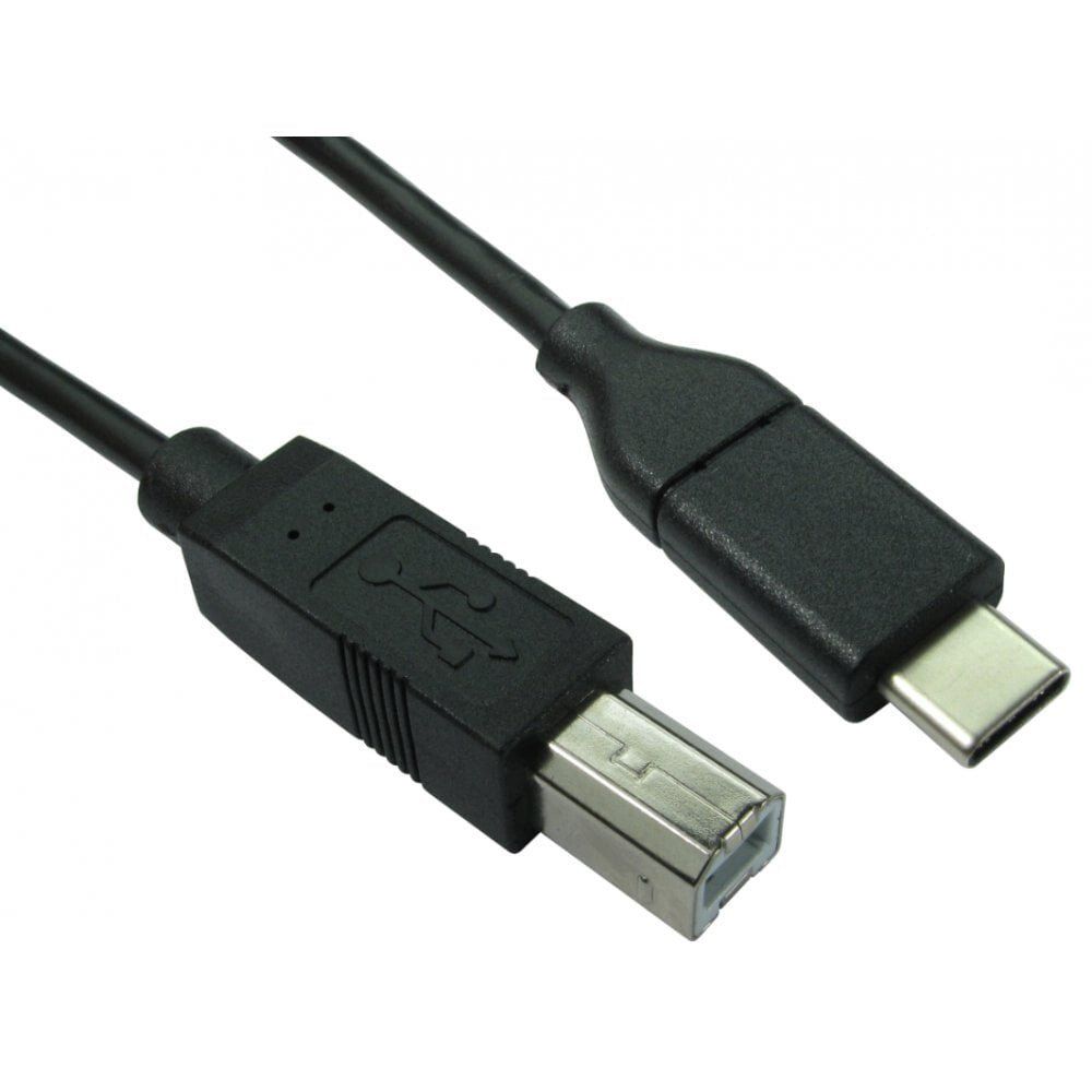 Cables Direct USB3C-872 USB cable USB 2.0 2 m USB C USB B Black - Image 1