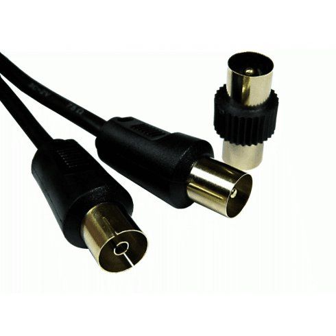 Cables Direct 2TVREV-02K coaxial cable 2 m Black - Image 1