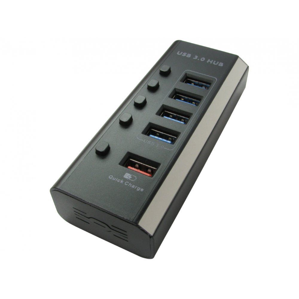 Cables Direct NLUSB3-422P interface hub USB 3.2 Gen 1 (3.1 Gen 1) Type-C 5000 Mbit/s Black - Image 1