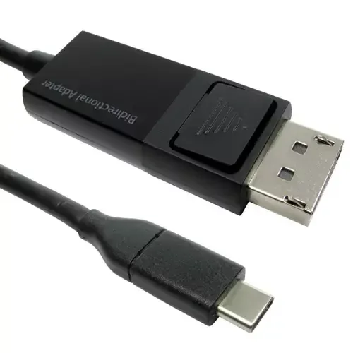 Cables Direct USB3C-DP-BD01 video cable adapter 1 m USB Type-C DisplayPort Black - Image 1
