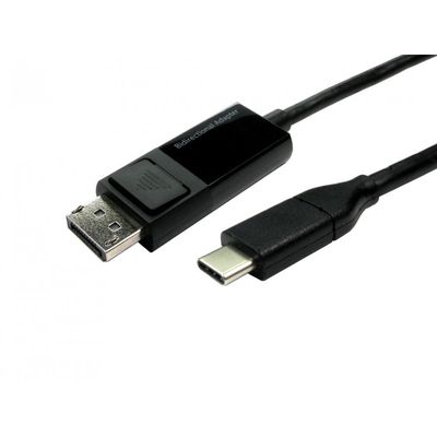 Cables Direct USB3C-DP-BD01 video cable adapter 1 m USB Type-C DisplayPort Black - Thumbnail 2