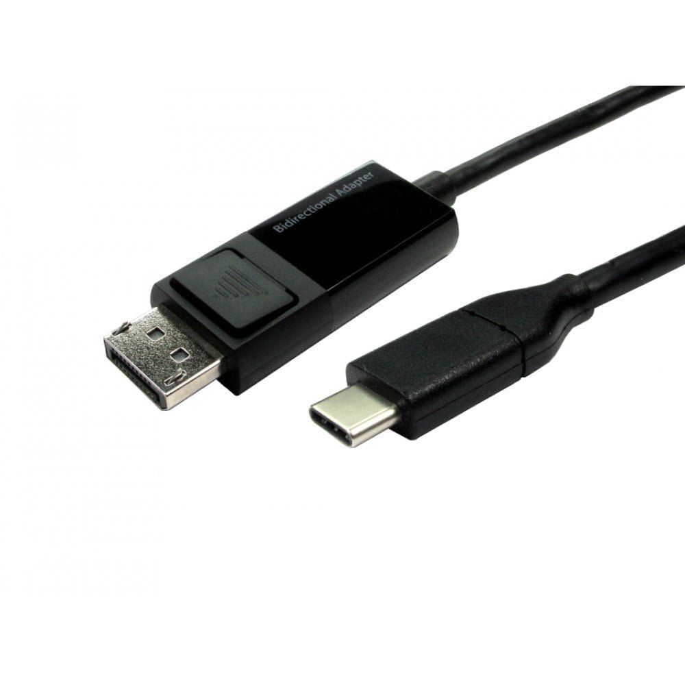 Cables Direct USB3C-DP-BD02 video cable adapter 2 m USB Type-C DisplayPort Black - Image 1