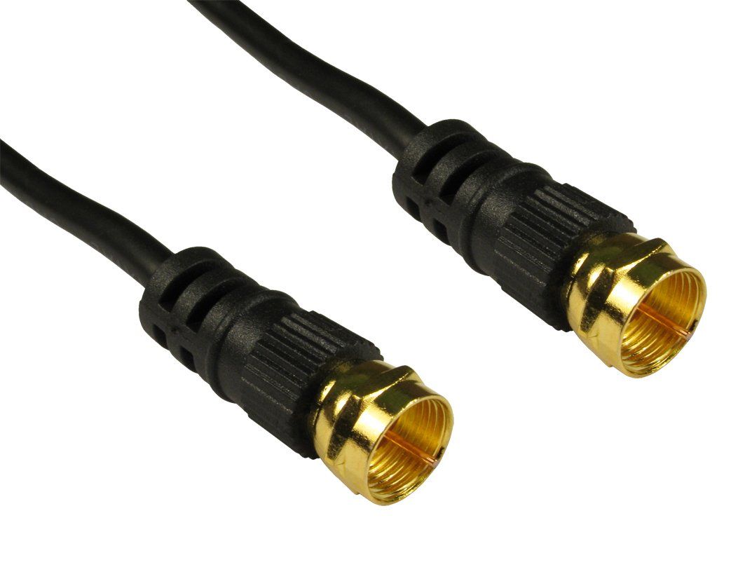 Cables Direct Coaxial F 20m coaxial cable Black - Image 1