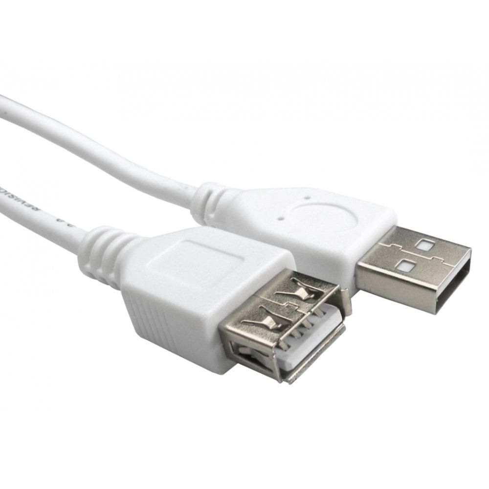 Cables Direct 99CDL2-021-WT USB cable 1 m USB 2.0 USB A White - Image 1