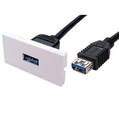 Cables Direct USB3 Euromod USB cable USB 3.2 Gen 1 (3.1 Gen 1) USB A Black