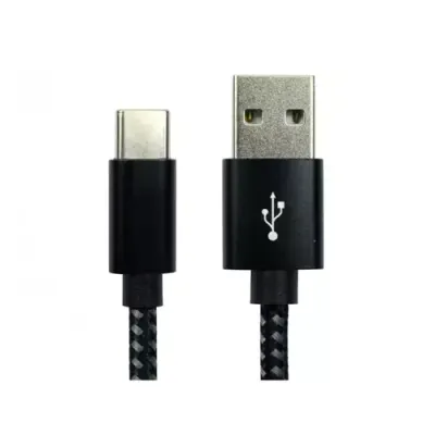 Cables Direct NLMOB-941BDBK USB cable USB 2.0 1 m USB A USB C Black - Thumbnail 2