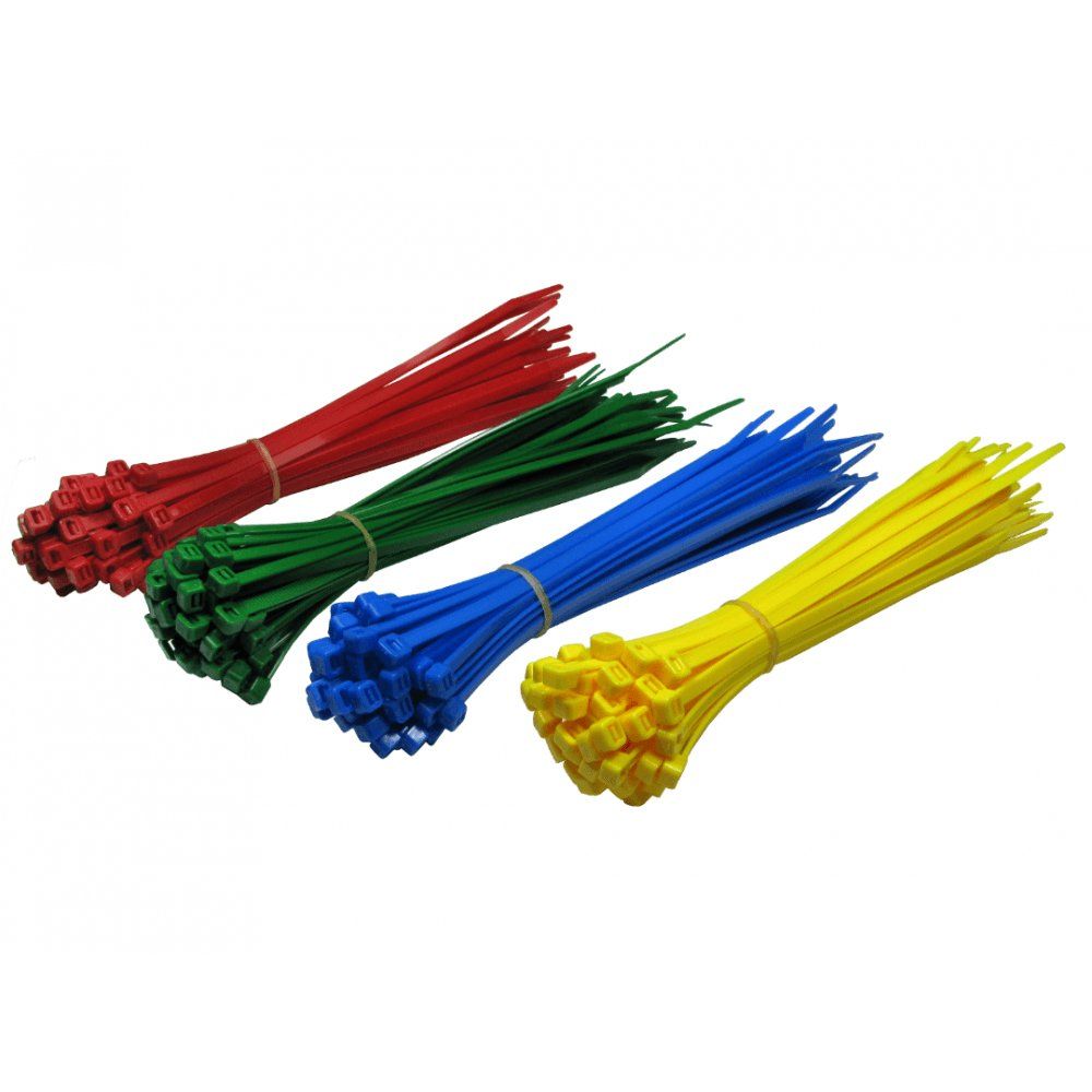 Cables Direct CT-200MIX cable tie Ladder cable tie Nylon Blue, Green, Red, Yellow - Image 1