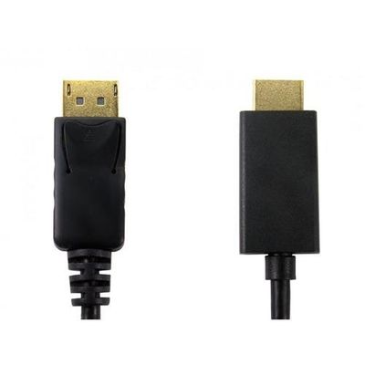 Cables Direct HDPORT-0054K-2M video cable adapter DisplayPort HDMI Bla