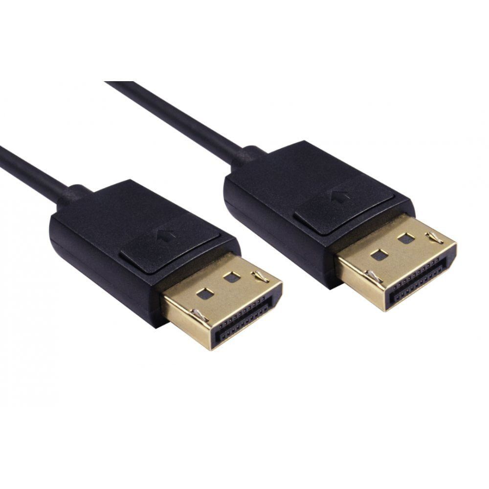 Cables Direct DP8K-SLIM02M DisplayPort cable 2 m Black - Image 1