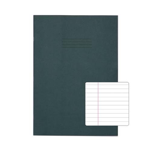 Rhino A4 Plus Exercise Book Dark Green Ruled 80 page (Pack 50) VDU080-227 - Image 1