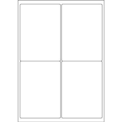 Valuex Multipurpose Label 99.1X139mm 4 Per A4 Sheet White (Pack 400 Labels) - 15145Sm