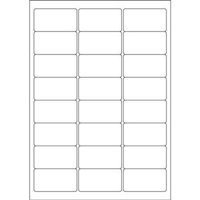 Valuex Multipurpose Label 63.5X33.9Mm 24 Per A4 Sheet White (Pack 2400 Labels) - 15166Sm