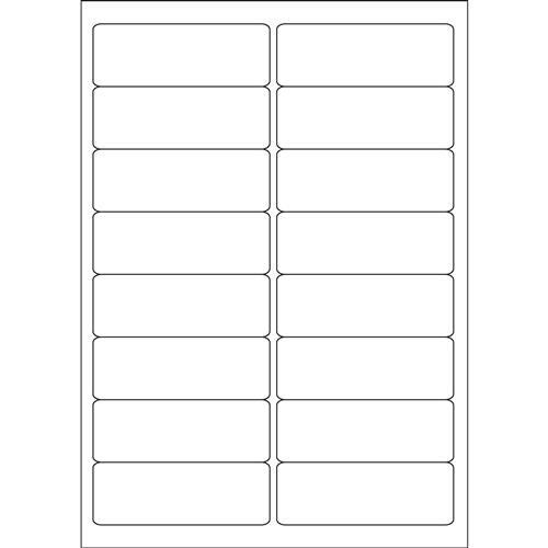 Valuex Multipurpose Label 99.1X34mm 16 Per A4 Sheet White (Pack 1600 Labels) - 15173Sm - Image 1