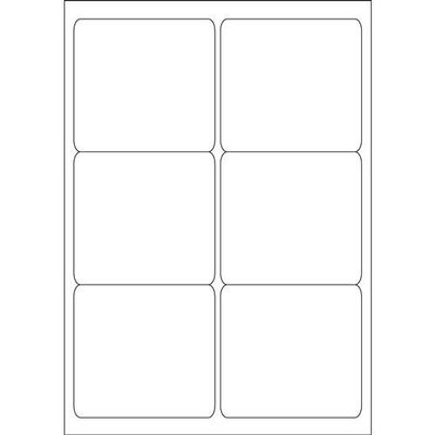 Valuex Multipurpose Label 99.1X93.1Mm 6 Per A4 Sheet White (Pack 600 Labels) - 15208Sm