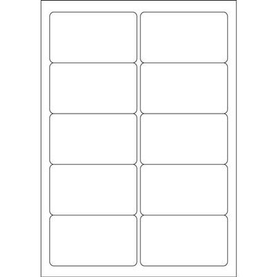 ValueX Multipurpose Label 99.1x57mm Label 10 Per A4 Sheet White (Pack 1000 Labels) - 15257SM