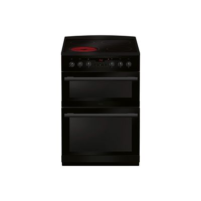 AMICA AFC6550BL 60 cm Electric Ceramic Cooker - Black, Black