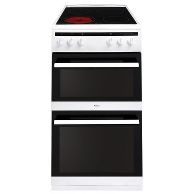 AMICA AFC5100WH 50 cm Electric Ceramic Cooker - White, White