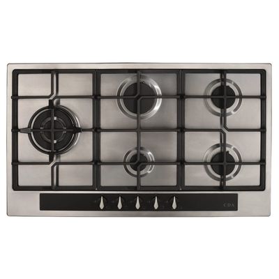 CDA HG9351SS 86cm 5 Burner Gas Hob - Stainless Steel