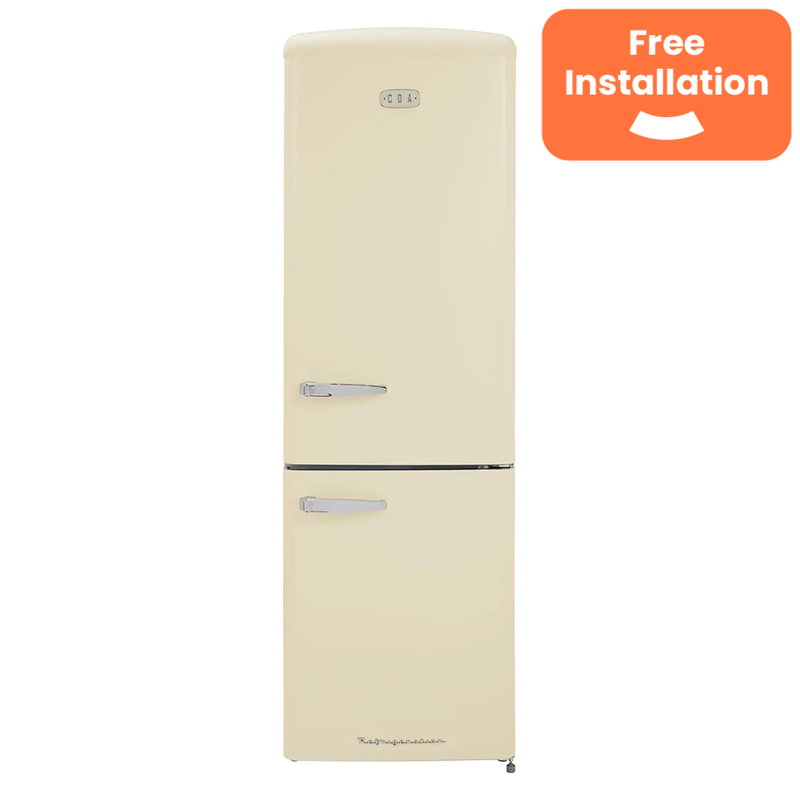 CDA 330 Litre 60/40 Retro Freestanding Fridge Freezer - Florence Barley - Image 1