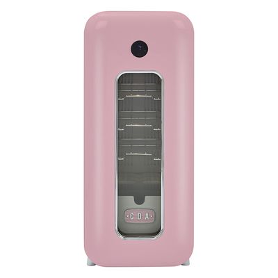 CDA Nancy Tea Rose 13 Bottle Capacity Single Zone Freestanding Retro Wine Cooler - Pink