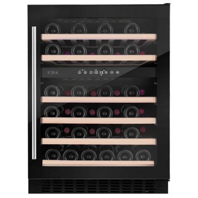 CDA CFWC604BL 60cm Undercounter Wine Cooler - BLACK