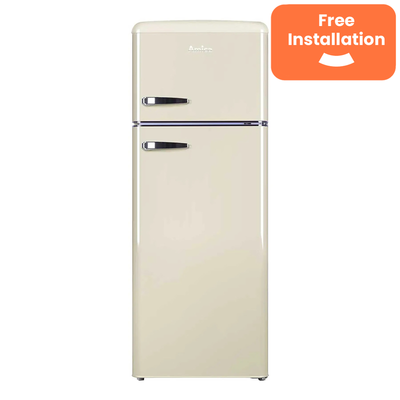 Amica 252 Litre 80/20 Freestanding Fridge Freezer - Cream