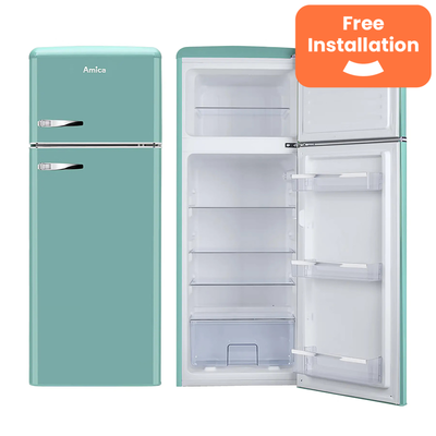 Amica 208 Litre 80/20 Freestanding Fridge Freezer - Blue