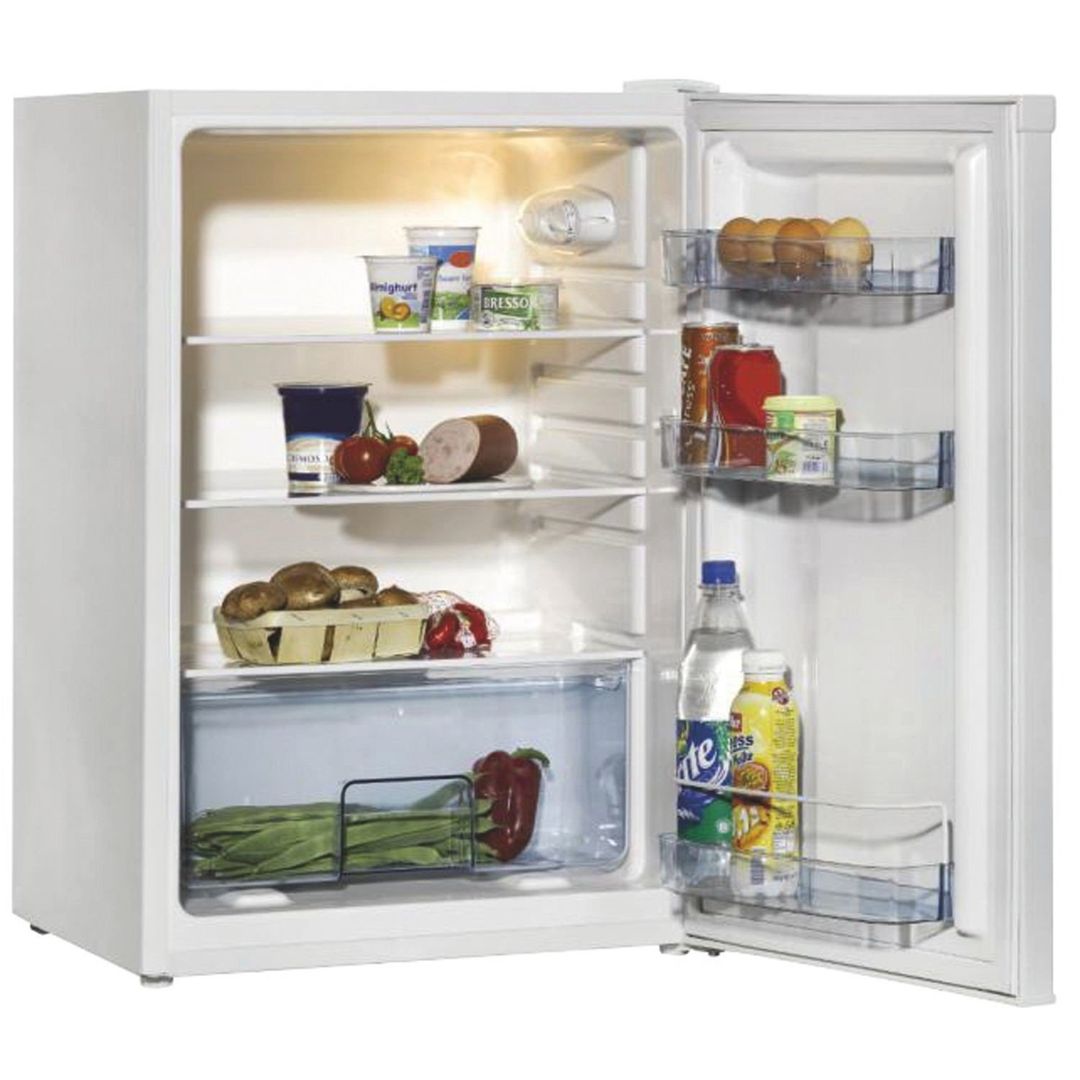 Amica 122 Litre Freestanding Undercounter Larder Fridge - White - Image 1