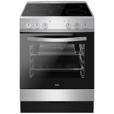 Amica AFC601SS 60cm Electric Cooker - Silver