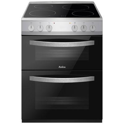 Amica AFC602SS 60cm Electric Cooker - Silver