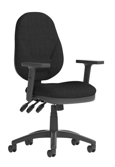 Eclipse Plus XL Chair Black Adjustable Arms KC0035