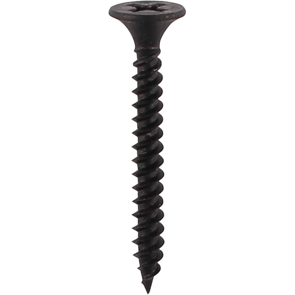 Timco 00038DRYT Drywall Metal Stud Plasterboard Screws - Ph - Bugle - Fine Thread - Black 3.5 X 38 - Image 1