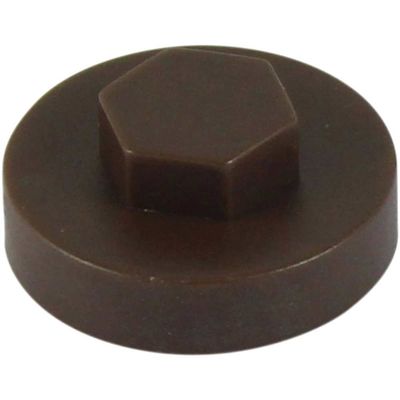 Timco 1908B29CAP Hex Head Cover Caps - Van Dyke Brown 19Mm