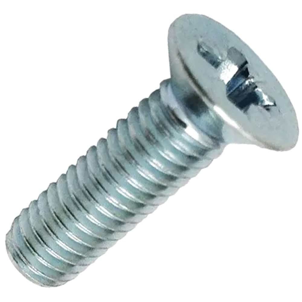 Timco 4025CPM Metric Threaded Machine Screws - Pz - Countersunk - Zinc M4 X 25 Box 100 - Image 1