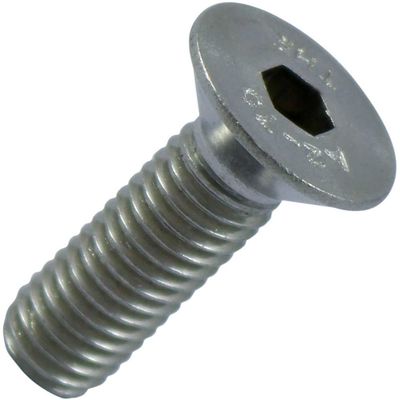 Timco 616CSKSSX Socket Screws - Countersunk - A2 Stainless Steel M6 X 16 Bag 10