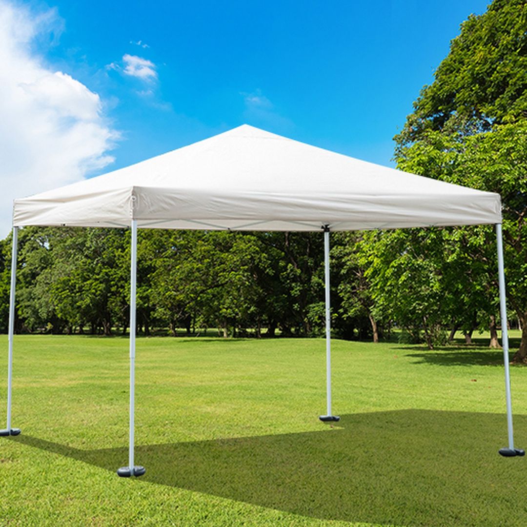 Outsunny Tent Weight Base 4pcs Gazebo Anchor Weights Total 8.8kg - Black - Image 1
